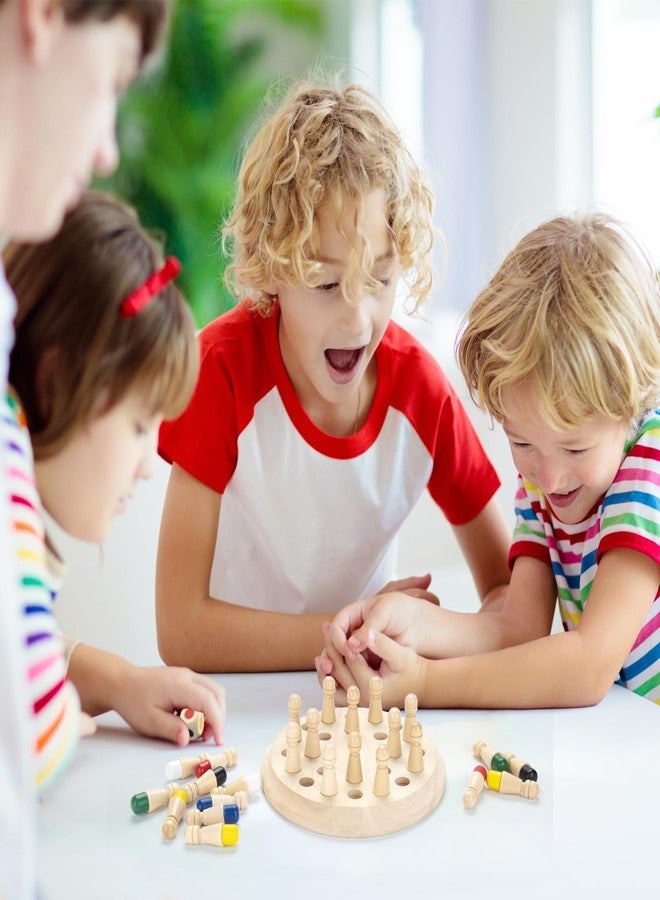Hirger Wooden Memory Chess Matching Game: Family Board Games for Kids and Adults, Montessori Preschool Learning Educational Toy, Birthday Gift for Age 3 4 5 6 7 8+ Boy Girl, Christmas Stocking Stuffers - Image 5